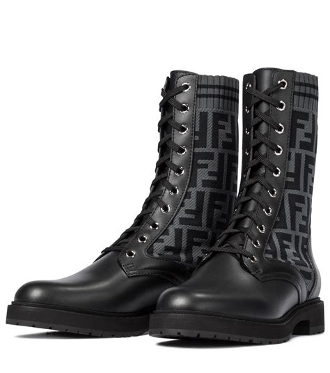 black fendi combat boots|fendi cowboy boots sale.